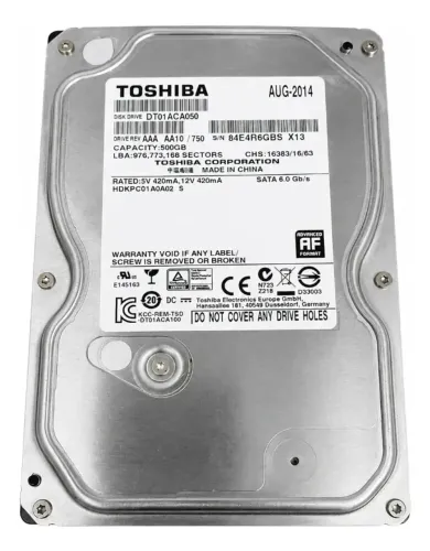 HD Toshiba 500gb New