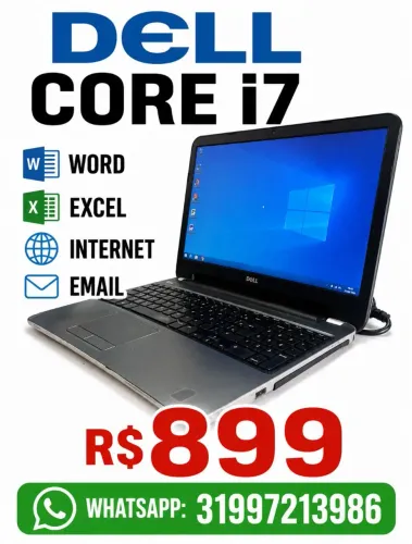 NOTEBOOK DELL CORE i7- PROMOÇÃO 02/09