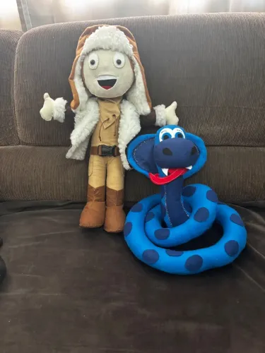 Bonecos do Pequeno Príncipe - O Aviador E  Cobra