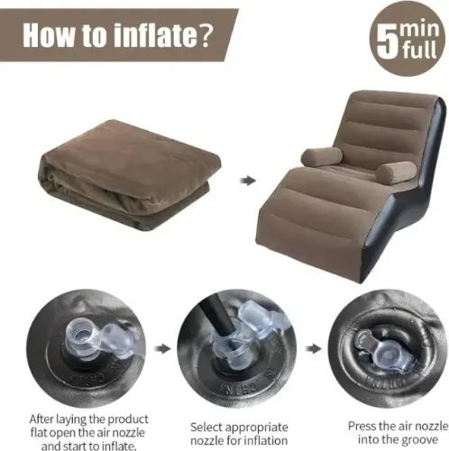 Poltrona Inflável Impermeável Bomba Sofá Inflável Camping
