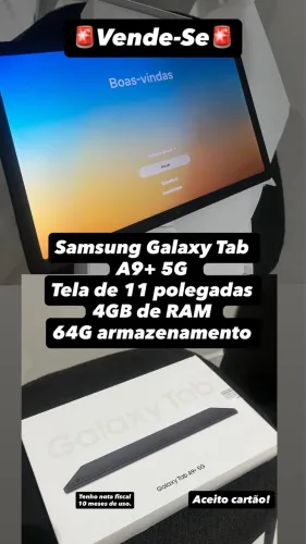 O Samsung Galaxy Tab A9+ 5G
