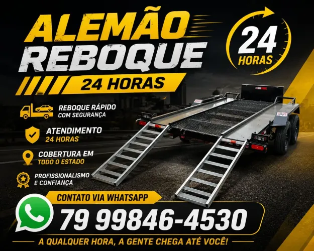 Transporte reboque 24 horas