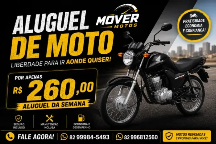 Aluguel / Locação de motos