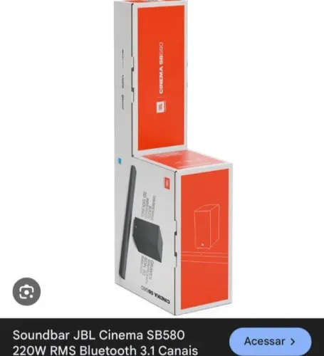 Soundbar JBL SB580 Cinema