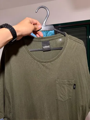 Camiseta Colcci Masculina - Verde Militar - GG (XL)