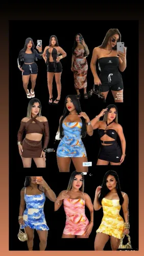 Kit atacado revenda com 10 conjuntos e vestidos