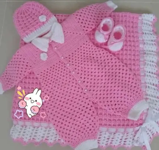 Kits saída maternidade crochê ?
