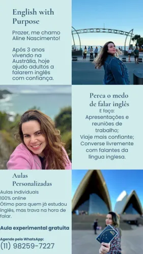 Aulas de Inglês Online | Conversação | Experiência na Austrália