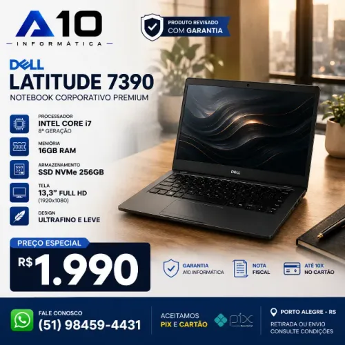 Dell Latitude 7390 i7 16GB SSD NVMe Full HD