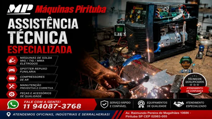 Manutenção e venda de máquinas de solda