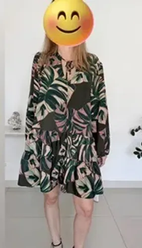 vestido zinzane estampado