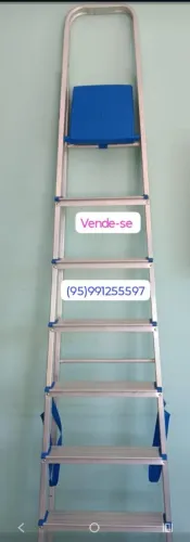 Escada 8 degraus de alumínio