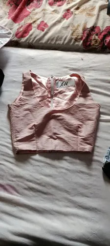 Cropped rosa claro