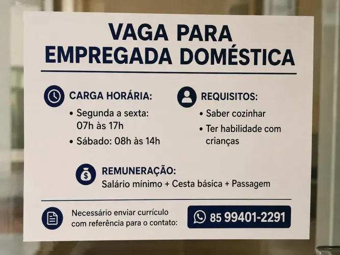 VAGA PARA DOMÉSTICA