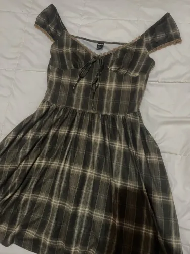 Vestido xadrez Shein