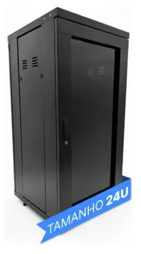 2x Racks Piso Padrão 19 24u X 670mm Desmontavel + 9 Gabinetes K-mex 4u - Cr-s350