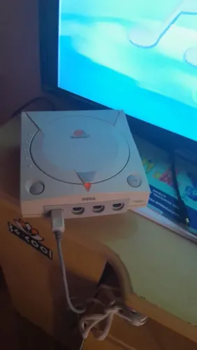 Sega dreamcast original com 2 controles