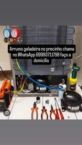 Arrumo geladeira no precinho 
