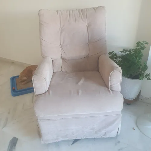Cadeira de balanço + puff