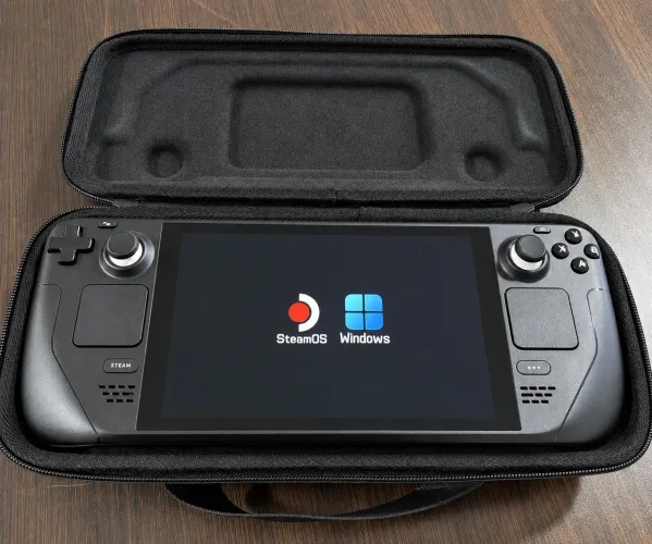 Steam Deck 512GB - Kit completo + acessórios originais - Dual Boot Windows 11 + SteamOS