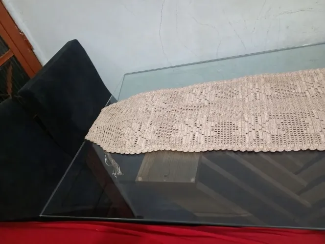 Mesa de vidro 4cadeiras