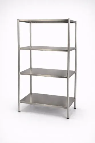 Estante Inox Câmara 1,10x0,40x1,80m 4 Prateleiras de Fábrica