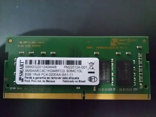 Memória de notebook DDR4 8GB 3200