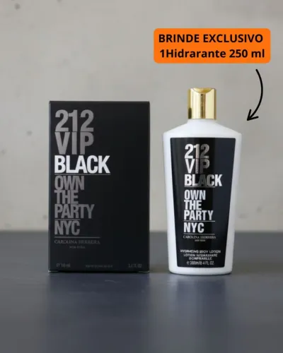 Perfume Similar Masculino spray 212 Vip Black + BRINDE EXCLUSIVO