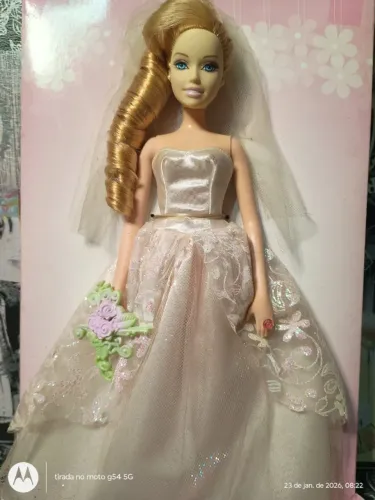 BARBIE NOIVA ANO 2006 EVERY GIRLS `DREAM BRIDE WITH LIGHT NA CX