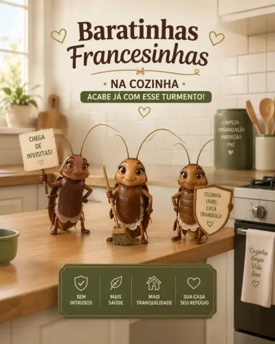 Dedetização baratinhas francesinha acabe já com esse turmento