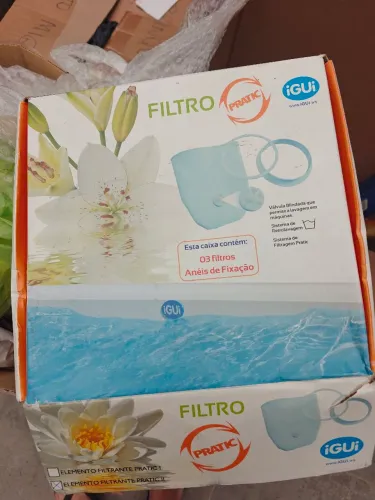 Um filtro de pano piscina igui