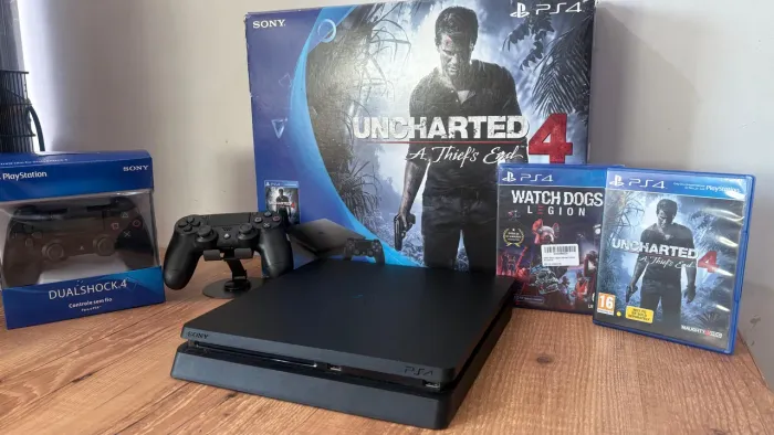 Playstation 4 Com Caixa Original Com Berço