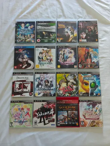 LOTE 16 JOGOS RAROS PS3