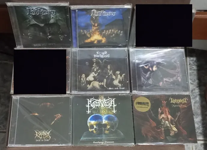 CDs Black, Death, Power Metal Zerados e Seminovos