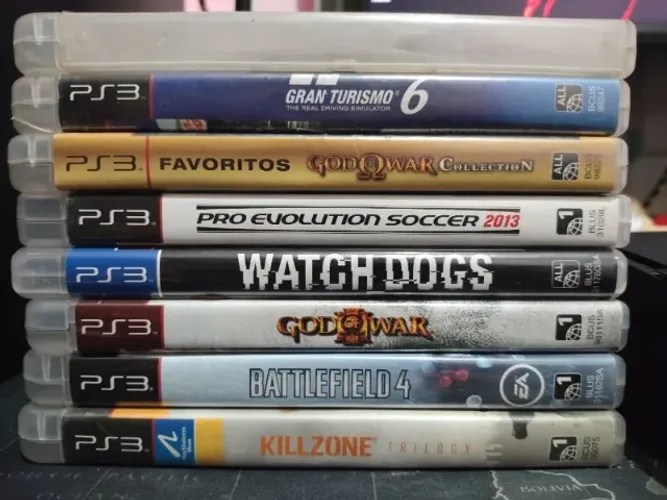 Lote 8 Jogos PS3 Originais ? GTA V, God of War, Gran Turismo, Killzone