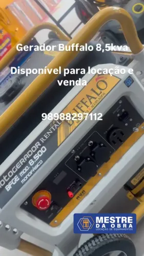 Gerador Buffalo 8,5kva para locação e venda