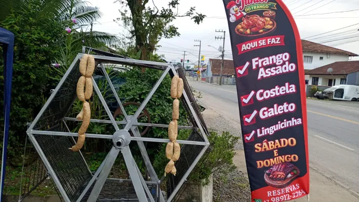 Máquina de assado de carne, costela