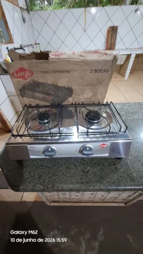 Fogão 2 bocas a gás, platinyum