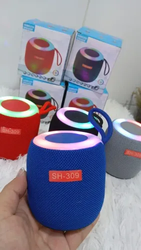 Caixa De Som Speaker Bluetooth RGB Portátil usb/