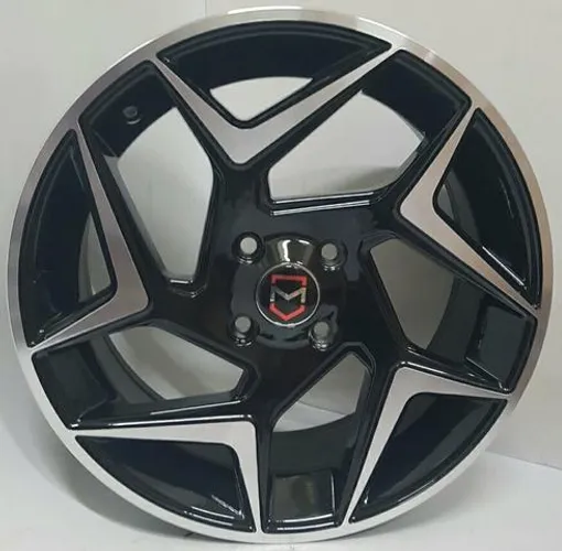 Roda aro 15 New Fiesta Preta com diamantado Mônaco Ford jogo 4X108