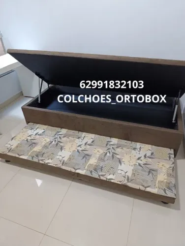 Box Baú Solteiro com auxiliar na espuma d28 selada