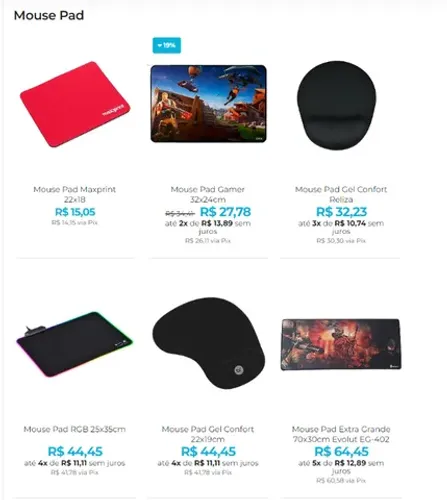 Mouse Pads - Para Todos os Estilos de Uso!