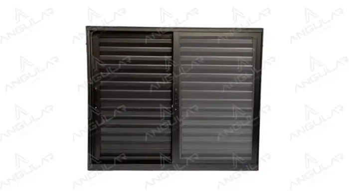 Janela Suprema, Veneziana de Correr 3 Folhas c/ Vidro Incolor 6mm - Alto Padrão Angular