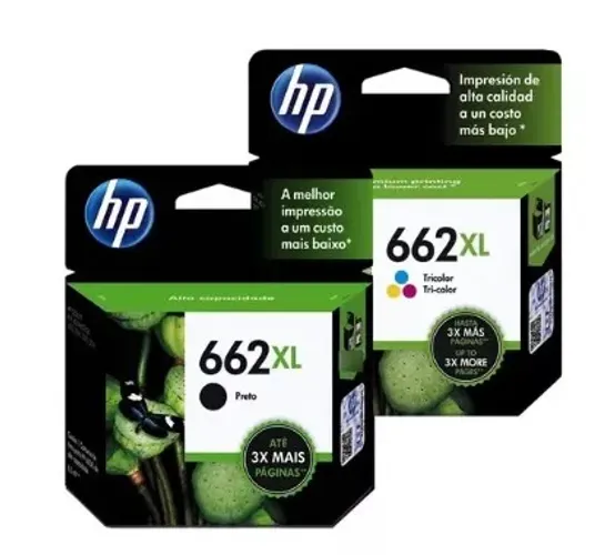 Cartucho hp 662XL Preto Original (CZ105AB) para hp DeskJet 2516/3516/3546/2546/1516/4646/2