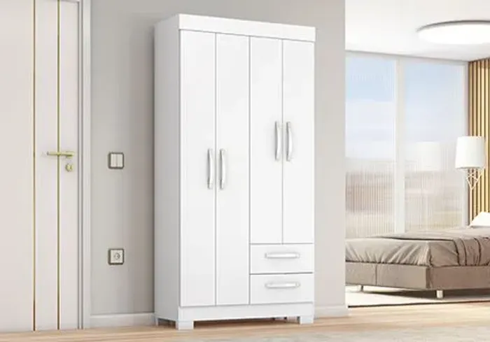 Guarda roupa 4 Portas - Entrega Grátis