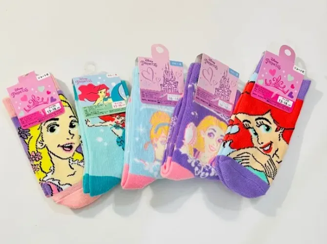 Meias Princesas da Disney importadas 5 pares