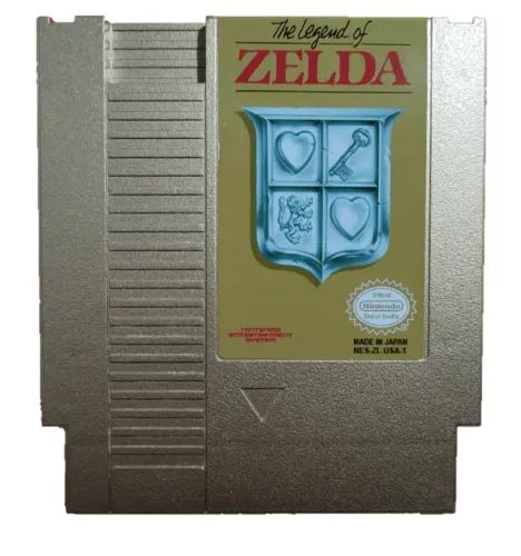 Carcaça The Legend Of Zelda Nes Dourada + Label