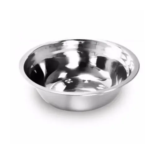 Bacia Redonda Inox 15.5x7 Cm - 123 Util
