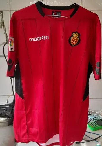 CAMISA RCDM MALLORCA ESPANHA MACRON 2014 VERMELHA NOVA FRETE GRATIS