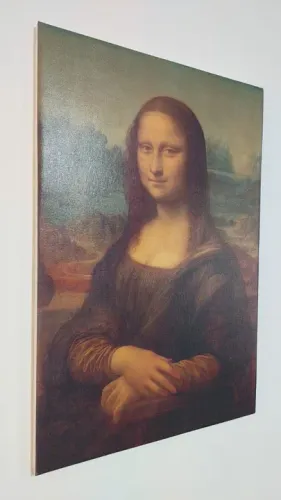 Quadro Pintura Linda qualidade profissional em tecido canvas de Leonardo da Vinci Monalisa